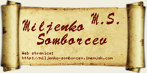 Miljenko Somborčev vizit kartica